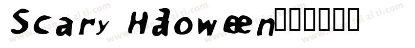 Scary Halloween字体转换